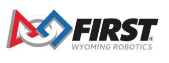 FIRST Wyoming Robotics logo